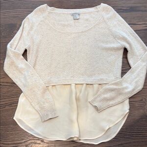 Women's Cream Layered Top